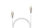 Kabel USB - FIXED METAL series 100W - USB-C <-> USB-C - 1.2m - Biały - FIXDB-CC12-WH