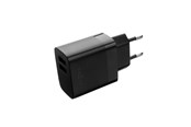 Telefon - Adapter i Ladowarka - FIXED Home Charger 2xUSB-A 17W Black - FIXC17N-2U-BK