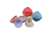 Zabawki dla niemowlat - Johntoy Happy World Bio Stacking Balls - 22285