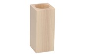 Artykuly Artystyczne & Rzemieslnicze - Playwood Tea light holder Square beech wood 13cm - SL204C