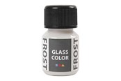 Kreatywne gry - Creativ Company Glass Color Frost Paint - White 30ml - 31780
