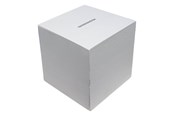 Pokój dzieciecy - Playwood Wooden Money Box Square White - SL2281
