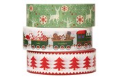 Artykuły Artystyczne & Rzemieślnicze - Colorations - Washi Tape Christmas 3 Rolls 5mtr. - 28AT10