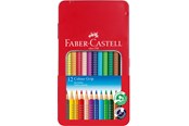 Przybory do pisania i rysowania - Faber-Castell Col.pencil Colour Grip tin/12x - 112413