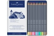 Przybory do pisania i rysowania - Faber-Castell Gofa Aqua metal box of 12 pastel colours - 114622