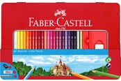 Kreatywne gry - Faber-Castell Colour pencils hexagonal tin 48x - 115888