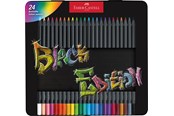 Przybory do pisania i rysowania - Faber-Castell Colour Pencils Black Edition tin 24x - 116425