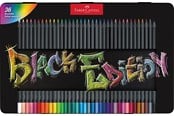 Przybory do pisania i rysowania - Faber-Castell Colour Pencils Black Edition tin 36x - 116437