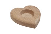 Artykuly Artystyczne & Rzemieslnicze - Playwood Beechwood Tea Light Holder Heart - sl204BA