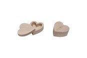 Pokój dzieciecy - Playwood Jewelry box Heart shape Beech wood - sl042