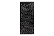 Kreatywne gry - Creativ Company Stickers Large Numbers Black 1 Sheet - 170291