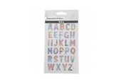 Kreatywne gry - Creativ Company Diamond Stickers Alphabet 1 Sheet - 284035