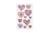 Kreatywne gry - Creativ Company Diamond Stickers Hearts 1 Sheet - 284039