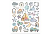 Kreatywne gry - Creativ Company Stickers Baby Boy 1 Sheet - 28883