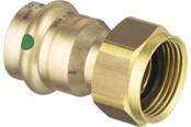 Rury cisnieniowe i zlaczki - Viega sanpress connection screw fitting 18 mm x 3/4" gunmetal - 283391