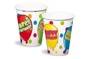 Zabawki - Folat BV Cups Happy Birthday 6pcs. - 65491