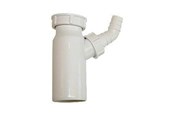 Umywalki - Viega PP connection pipe Ø50 mm x 1 1/2" for sink with plug White. - 144173