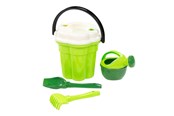 Zabawki na zewnatrz - Cavallino Toys Cavallino Safari XL Classic Bucket Set with Watering Can Green 4 pcs. - 9509SF01