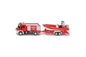 Samochody i pojazdy - SIKU Unimog Fire Engine With Boat - 313-1636