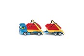 Samochody i pojazdy - SIKU Truck W Skip And Trailer - 313-1695