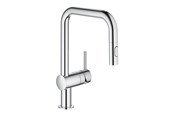 Baterie i armatura - Grohe Minta Kitchen faucet with pull-out U-spout Chrome - 32322002
