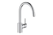 Baterie i armatura - Grohe Concetto Kitchen faucet with pull-out C-spout Chrome - 32663003
