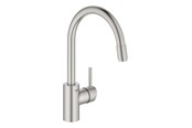 Baterie i armatura - Grohe Concetto Kitchen faucet with pull-out C-spout Supersteel - 32663DC3