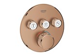 Baterie i armatura - Grohe Grohtherm SmartControl Thermostat for installation with 3 valves Brushed Warm Sunset - 29121DL0