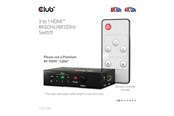 Przelacznik ekranu i dzwieku - Club 3D CSV-1381 - video/audio switch - 3-to-1 8K 60 Hz/4K 120 Hz - 4 ports - CSV-1381