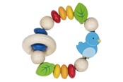 Zabawki dla niemowlat - Goki Wooden Gripping Ring Bird - 65282