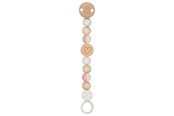 Zabawki dla niemowlat - Goki Wooden Pacifier Chain Heart - 65216
