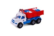 Samochody i pojazdy - Cavallino Toys Cavallino Route 66 XL Dump Truck with Building Blocks - 1983TY