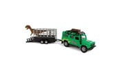 Samochody i pojazdy - Kids Globe Die-cast Land Rover with Dino trailer 29cm - 520178