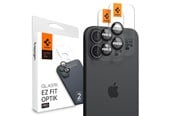 Telefon - szkło ochronne - Spigen Glass tR EZ Fit Optik Pro 2 Pack - black - iPhone 17/16 / 16 Plus - AGL07921