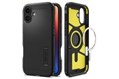 Telefon - Pokrowiec i etui - Spigen Tough Armor MagSafe - black - iPhone 16 Plus - ACS08085