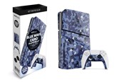 Akcesoria dla graczy - MAXX TECH Slim Faceplates + Controller Faceplates - Blue Wave Camo - Miscellaneous Okładka - Sony PlayStation 5 - MXT-SLFPBC-PS5