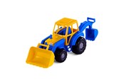 Samochody i pojazdy - Cavallino Toys Cavallino Tractor with Front Loader Blue - 3005WD01