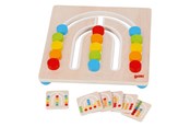 Zabawki drewniane - Goki Wooden Color Sorting Board Rainbow 7 pieces. - 58436