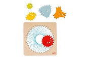 Kreatywne gry - Goki Wooden Spirograph Drawing Set 6 pcs. - 58440