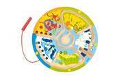 Zabawki dla niemowlat - Goki Wooden Magnet Maze Learning to Count in the Zoo - 58716