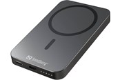 Powerbank - Sandberg Mag Wireless Powerbank 5000 ALU Powerbank - Szary - 5000 mAh - 420-96