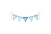 Zabawki - Goki Fabric Bunting Make Blue with 10 Flags and Alphabet Characters - 60675