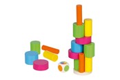 Zabawki drewniane - Goki Wooden Balance Game Tower 27 pcs. - 56762