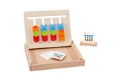 Zabawki drewniane - Goki Wood Color Sorting Board in Wooden Box - 58406