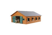 Zabawki drewniane - Kids Globe Horse stable with 7 boxes 1:24 - 610595