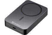 Powerbank - Sandberg Mag Wireless Powerbank 10000 mAh Powerbank - Szary - 10000 mAh - 420-97