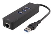 Adapter Sieciowy  (karta sieciowa, serwer druku, itp.) - Deltaco USB 3.0 Network Adapter - Y-3045