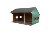 Zabawki drewniane - Kids Globe Agricultural Shed for 3 Vehicles 1:16 - 610260