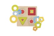 Puzzle - Goki Wooden Layer Puzzle Geometric Shapes 16 pcs. Drewniany - 57705