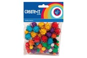 Kreatywne gry - Haza Witbaard Glitter Pompoms 78pcs. - 192321